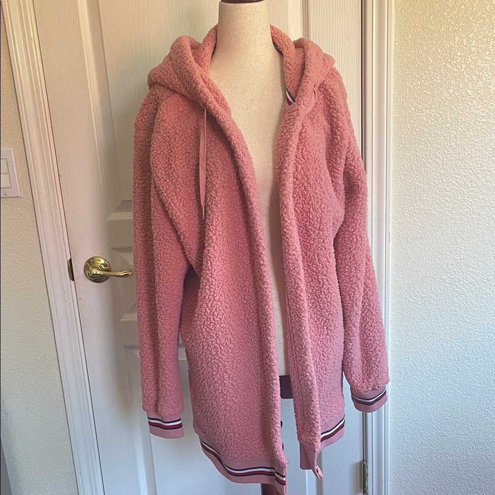 Tommy Hilfiger Pink Teddy Jacket